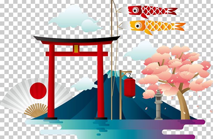 Mount Fuji Poster PNG, Clipart, Ancient Wind, Art, Carp, Cherry Blossoms, China Creative Wind Free PNG Download