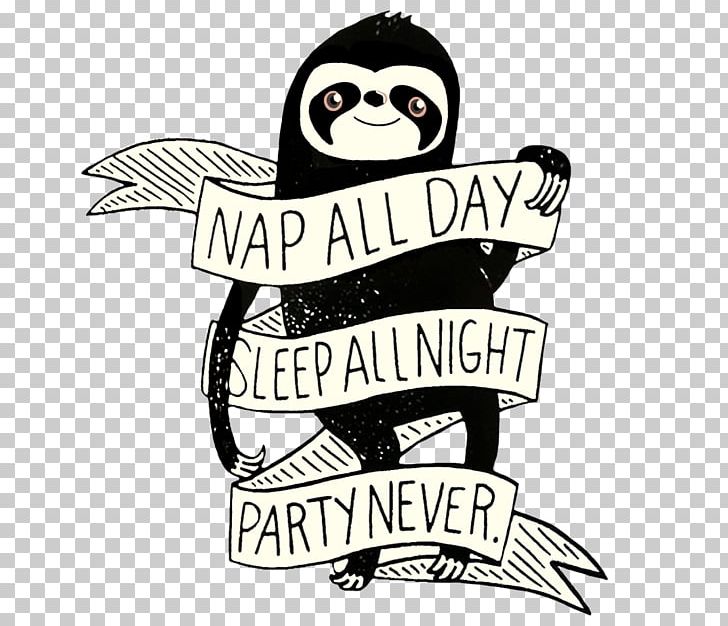 T-shirt Sloth Nap Party Sleep PNG, Clipart, Art, Balloon, Beak, Bird, Birthday Free PNG Download