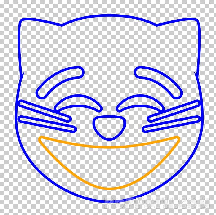 Cat Emoji Drawing Face Smile PNG, Clipart, Animals, Area, Black And White, Cat, Circle Free PNG Download