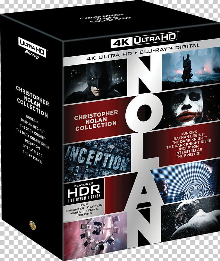 Christopher Nolan Ultra HD Blu-ray The Dark Knight Blu-ray Disc YouTube PNG, Clipart, 4 K, 4k Resolution, Advertising, Batman Begins, Bluray Free PNG Download