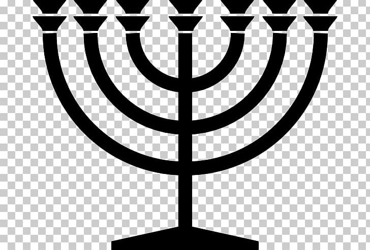 Menorah Jewish Symbolism Judaism PNG, Clipart, Black And White, Candle Holder, Circle, Computer Icons, Get Free PNG Download