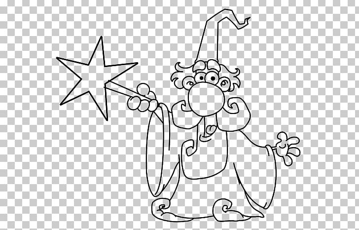 Wand Drawing Coloring Book Witchcraft Magician PNG, Clipart, Angle, Area, Arm, Art, Black And White Free PNG Download