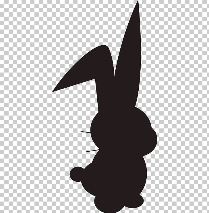 Easter Bunny Open Silhouette PNG, Clipart, Animals, Beak, Bird, Black And White, Bunny Free PNG Download