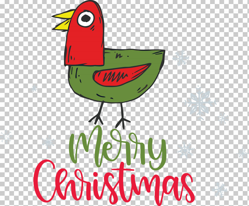Merry Christmas PNG, Clipart, Beak, Birds, Cartoon, Green, Leaf Free PNG Download
