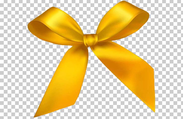 Free: Bows , yellow ribbon transparent background PNG clipart 