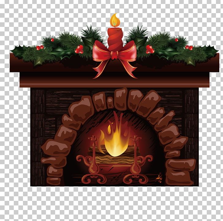 Christmas Santa Claus Fireplace PNG, Clipart, Candle, Christmas Border, Christmas Decoration, Christmas Eve, Christmas Frame Free PNG Download