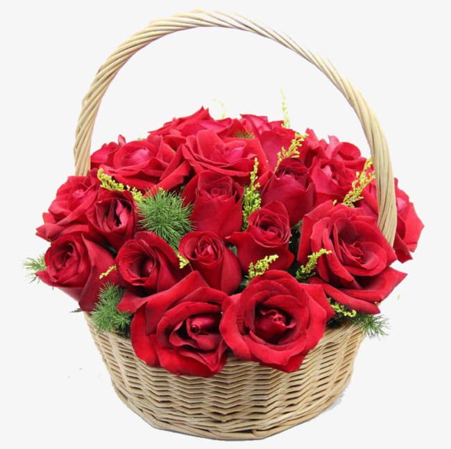 Rose Flower Basket PNG, Clipart, Basket Clipart, Baskets, Flower, Flower Baskets, Flower Clipart Free PNG Download