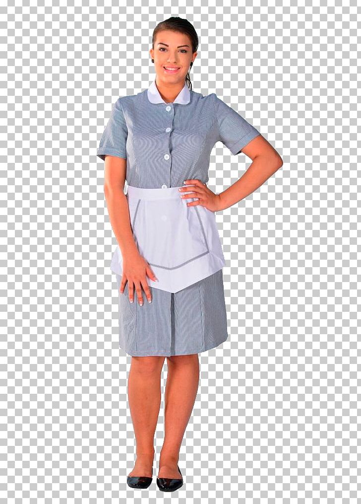 Sleeve Maid Uniform Apron Lab Coats PNG, Clipart, Abdomen, Apron, Blouse, Blue, Carlton Free PNG Download