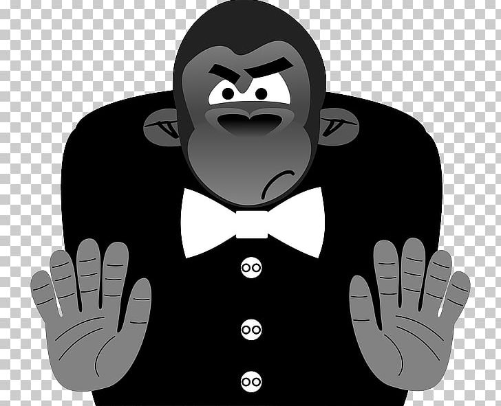 Ape Computer Icons Western Gorilla PNG, Clipart, Ape, Black, Black And White, Cartoon, Computer Icons Free PNG Download