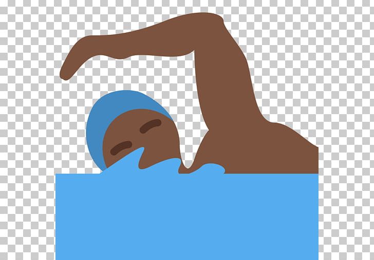 Emojipedia Dark Skin Black Swimming PNG, Clipart, Africans, Arm, Black, Blue, Brown Free PNG Download