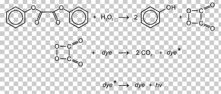 Diphenyl Oxalate TCPO Glow Stick Hydrogen Peroxide PNG, Clipart, Angle, Area, Auto Part, Black And White, Body Jewelry Free PNG Download