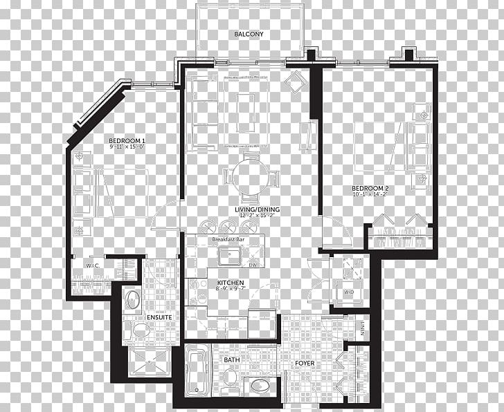 Floor Plan Claridge Homes Architecture Building Condominium PNG, Clipart, Angle, Architectural Engineering, Architecture, Area, Black And White Free PNG Download