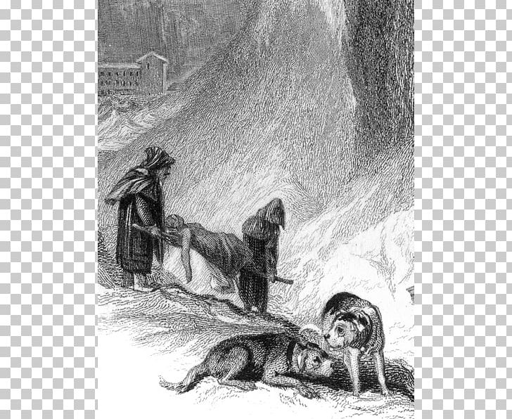 Great St Bernard Hospice St. Bernard Juliet And Her Nurse Snow Storm: Hannibal And His Army Crossing The Alps Napoleon Crossing The Alps PNG, Clipart, Art, Art Museum, Artwork, Black And White, Carnivoran Free PNG Download
