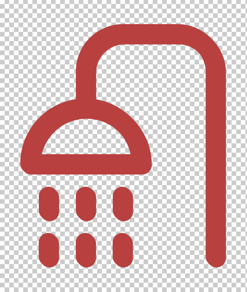 Shower Icon Real Estate Icon PNG, Clipart, Line, Logo, Material Property, Real Estate Icon, Red Free PNG Download