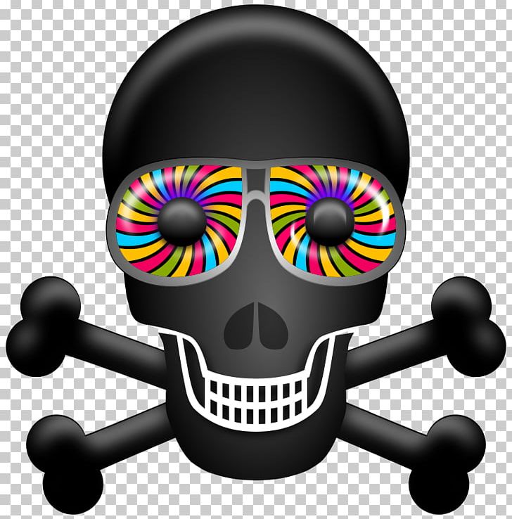 Skull & Bones T-shirt Psychedelic Art PNG, Clipart, Bone, Color, Drawing, Pixabay, Psychedelia Free PNG Download