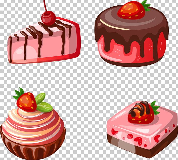 Petit Four Waffle Strawberry Cake PNG, Clipart, Baking, Cake, Cake Decorating, Cheese, Cream Free PNG Download