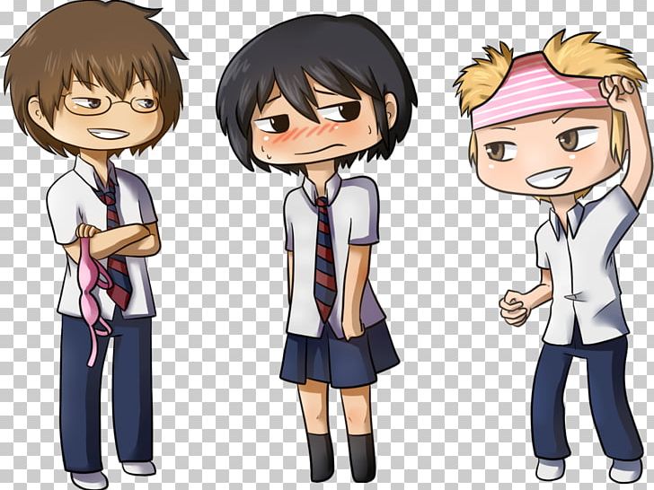 Chibi Anime Boy School Uniform, male chibi fan art transparent