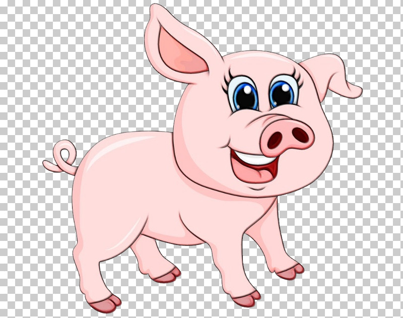 Pig Character Snout Cartoon Neck PNG, Clipart, Animal, Animation, Cartoon, Character, Character Created By Free PNG Download