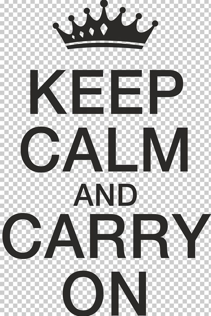 Wall Decal Logo Keep Calm And Carry On PNG, Clipart, Area, Black, Black And White, Black M, Brand Free PNG Download