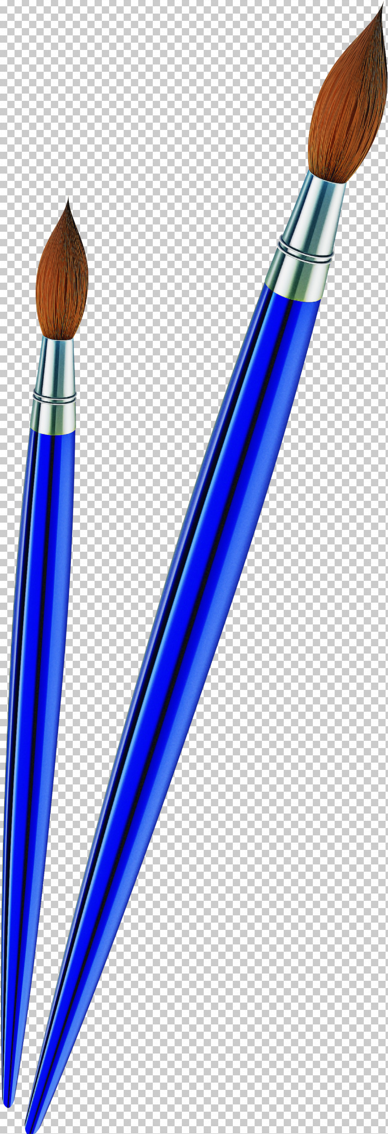 Brush Ball Pen Electric Blue Writing Implement Pen PNG, Clipart, Ball Pen, Brush, Electric Blue, Office Supplies, Pen Free PNG Download
