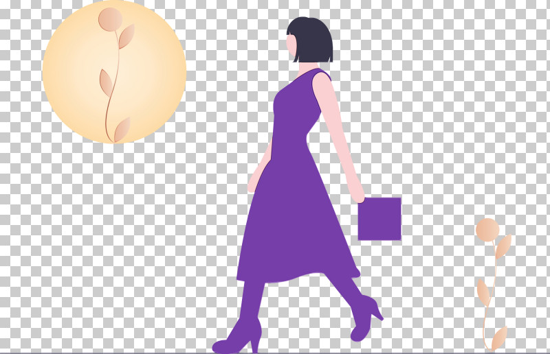 Purple Violet Silhouette Dress Animation PNG, Clipart, Animation, Art Thinking, Dress, Paint, Purple Free PNG Download