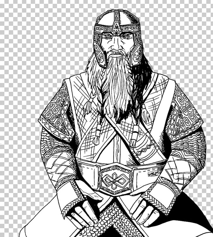 Gimli Aragorn Sauron Gollum Drawing PNG, Clipart, Art, Black And White, Character, Coloring Book, Comics Artist Free PNG Download