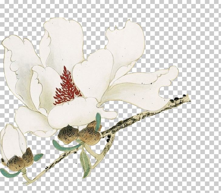 Gongbi Bird-and-flower Painting Butterfly Art PNG, Clipart, Birdandflower Painting, Blossom, Branch, Butterfly, Chinese Art Free PNG Download