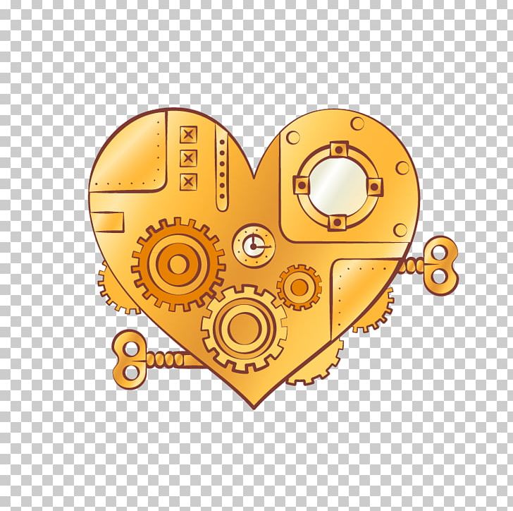 Steampunk Metal Heart-shaped Material PNG, Clipart, Artificial, Circle, Computer Icons, Download, Effect Elements Free PNG Download