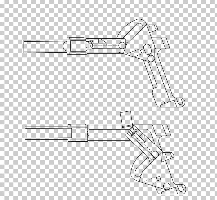 Weapon KRISS Submachine Gun Transformational Defense Industries PNG, Clipart, 45 Acp, Angle, Arm, Artwork, Black And White Free PNG Download