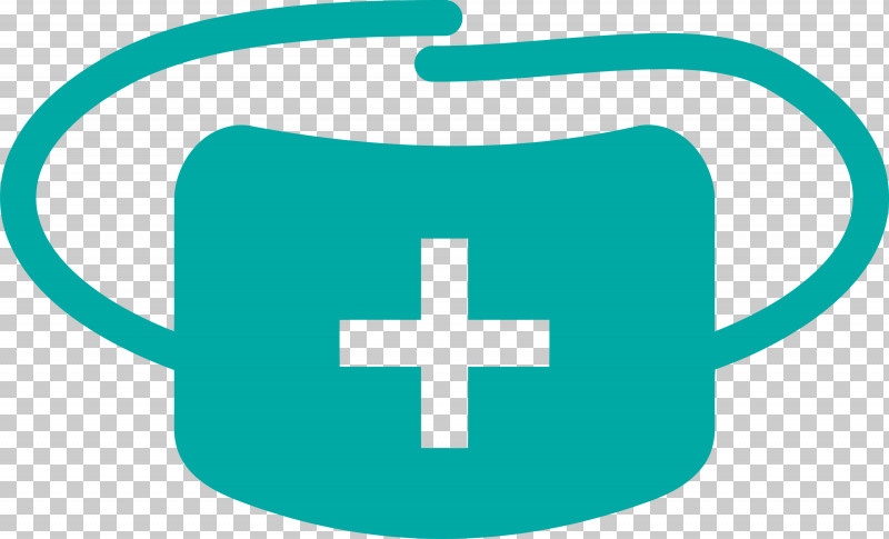 Medical Mask PNG, Clipart, Cross, Line, Medical Mask, Symbol, Turquoise Free PNG Download