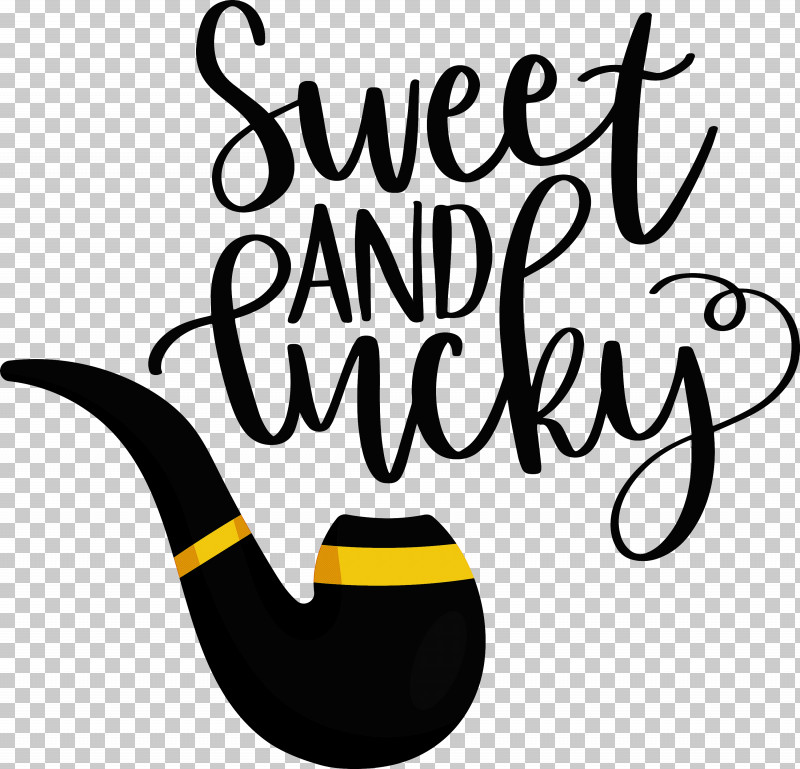 Sweet And Lucky St Patricks Day PNG, Clipart, Beak, Geometry, Happiness, Line, Logo Free PNG Download