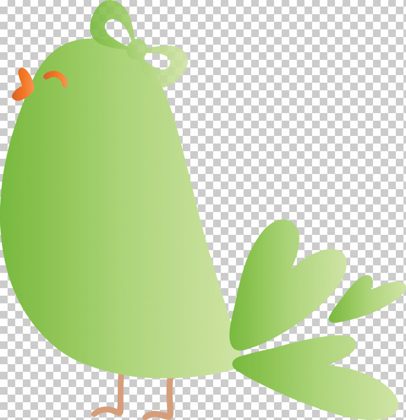 Green Chicken Rooster Grass Tree PNG, Clipart, Bird, Chicken, Cute Cartoon Bird, Grass, Green Free PNG Download