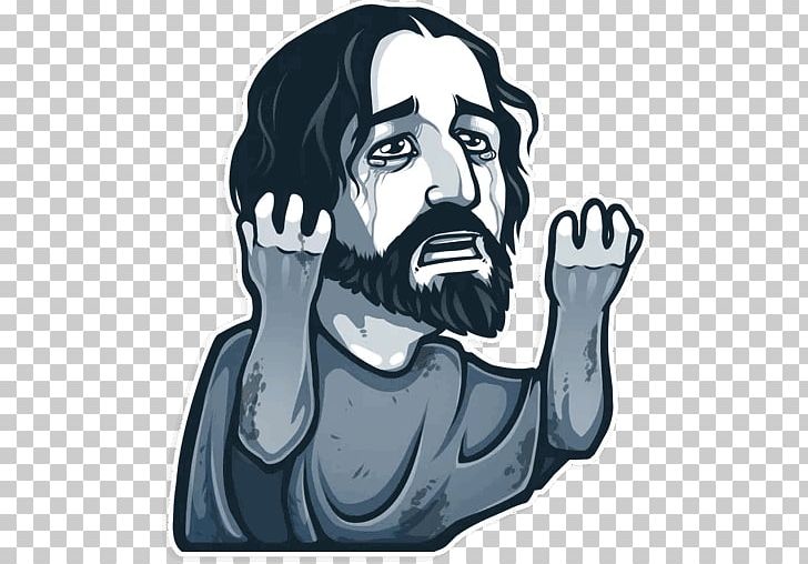Telegram Sticker Advertising Minds Instant Messaging PNG, Clipart, Art, Beard, Character, Drawing, Evil Free PNG Download