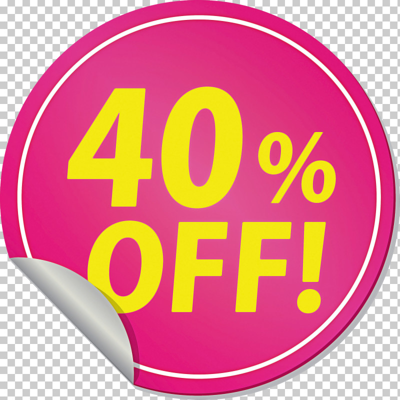 Discount Tag With 40% Off Discount Tag Discount Label PNG, Clipart, Area, Discount Label, Discount Tag, Discount Tag With 40 Off, Geometry Free PNG Download