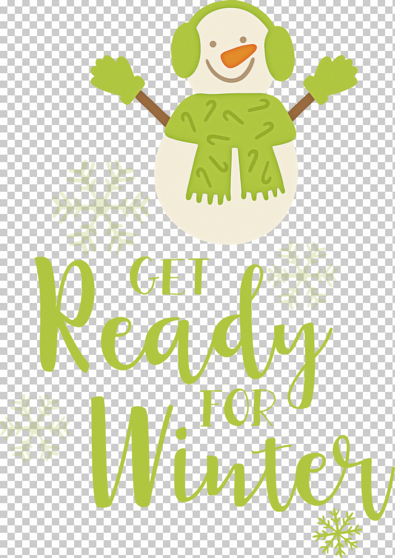 Get Ready For Winter Winter PNG, Clipart, Behavior, Character, Floral Design, Get Ready For Winter, Green Free PNG Download