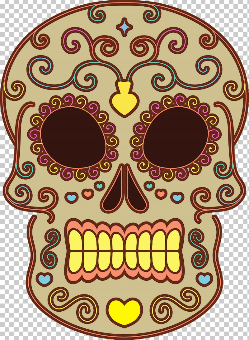 Skull Art PNG, Clipart, Calavera, D%c3%ada De Muertos, Day Of The Dead, Drawing, Paint Free PNG Download