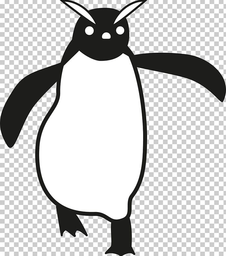 Penguin Line Art Silhouette Cartoon PNG, Clipart, Animals, Artwork, Beak, Bird, Black Free PNG Download