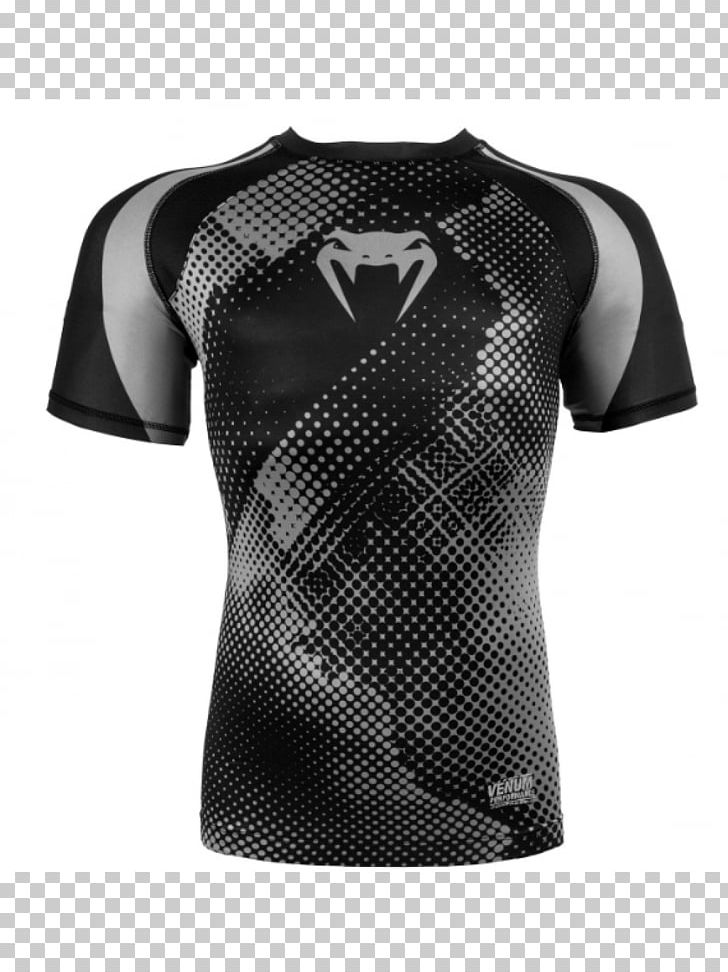 T-shirt Venum Rash Guard Kompresivna Garderoba Sleeve PNG, Clipart, Active Shirt, Black, Black Grey, Clothing, Jersey Free PNG Download