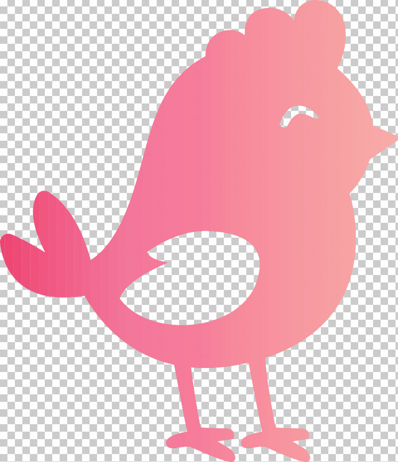 Pink Cartoon Chicken Rooster Bird PNG, Clipart, Bird, Cartoon, Chick, Chicken, Easter Day Free PNG Download