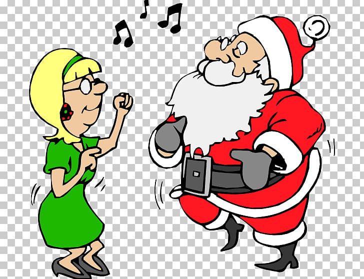 Santa Claus Christmas Dance PNG, Clipart, Area, Art, Artwork, Ballet, Cartoon Free PNG Download