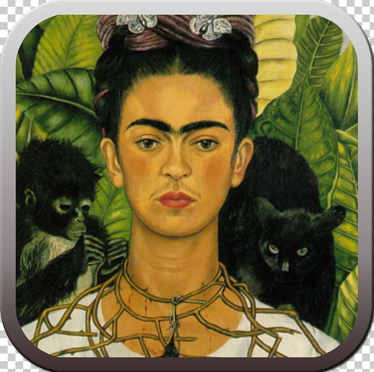 Nickolas Muray Self-Portrait With Thorn Necklace And Hummingbird Frida Kahlo Museum Artist Painting PNG, Clipart, Art, Cat Like Mammal, Face, Frida, Frida Kahlo Free PNG Download