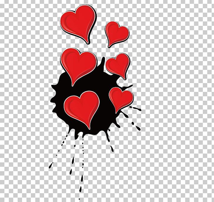 Valentines Day Heart PNG, Clipart, Adobe Illustrator, Art, Color Ink, Color Ink Splash, Dyeing Free PNG Download