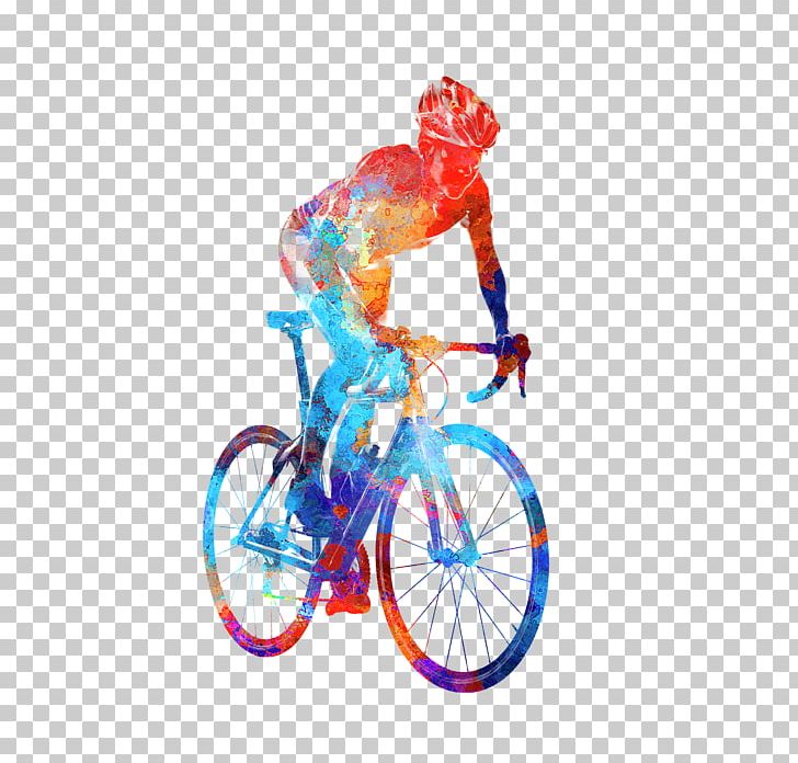 Cycling Road Bicycle Watercolor Painting Triathlon Poster PNG, Clipart, Art, Bicycle, Bicycle Accessory, Bicycle Frame, Bicycle Wheel Free PNG Download