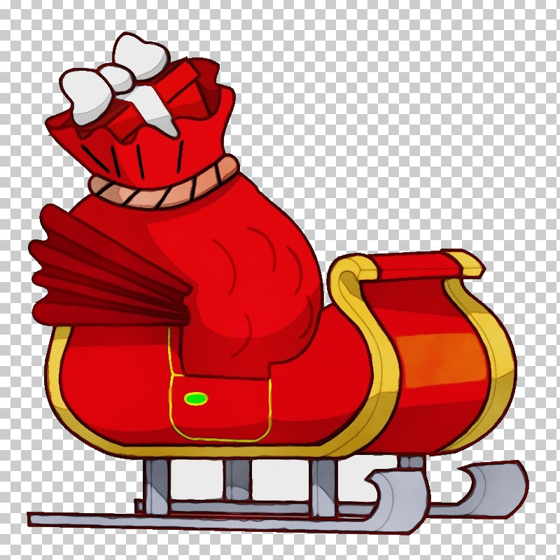 Santa Claus PNG, Clipart, Cartoon, Chair, Paint, Santa Claus, Sled Free PNG Download