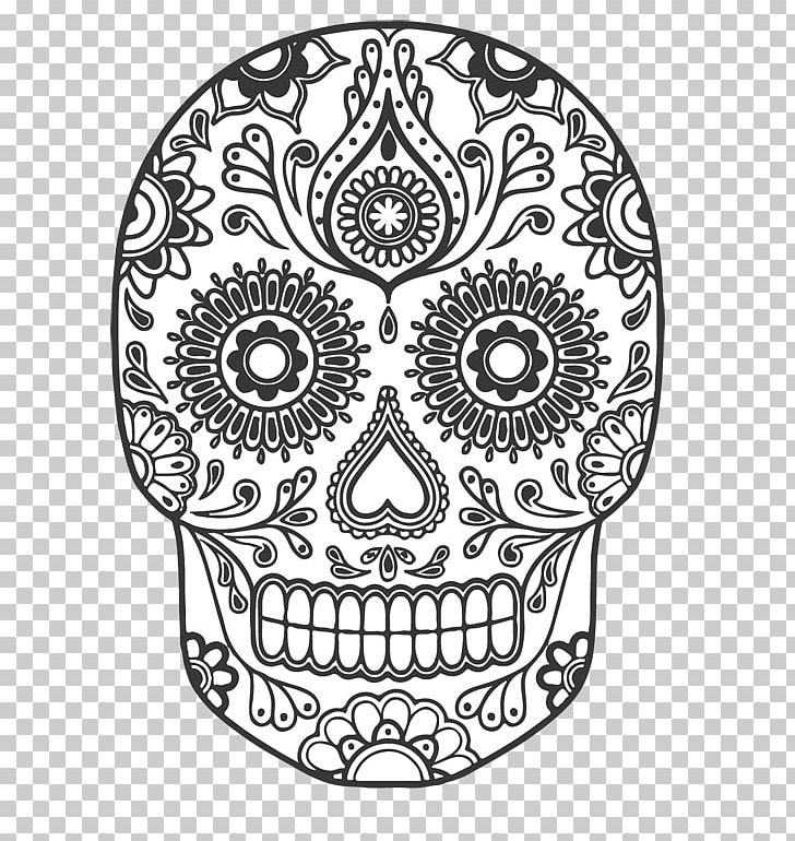 Skull Sticker Wall Decal Adhesive PNG, Clipart, Adhesive, Black And White, Bone, Cala, Circle Free PNG Download