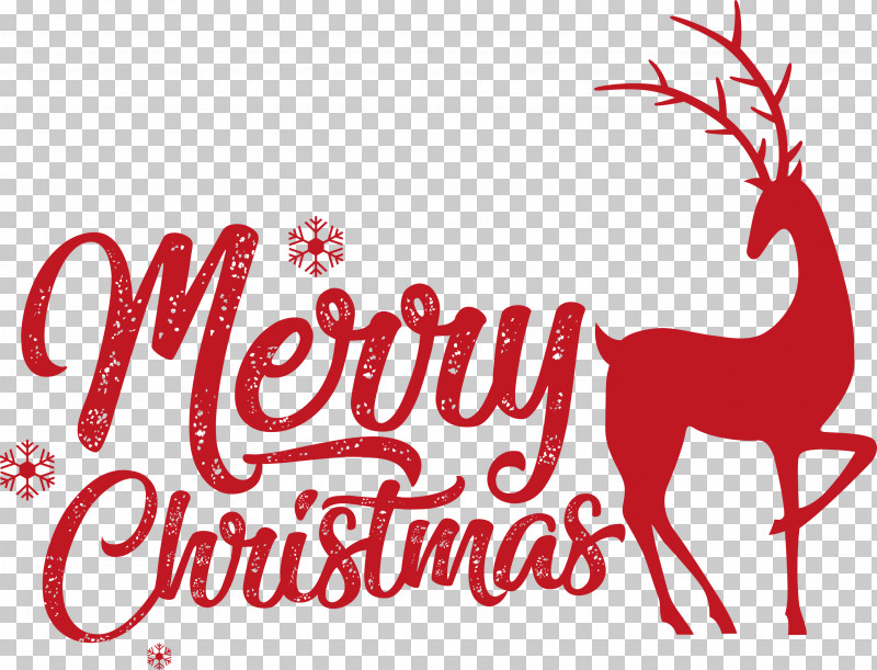 Merry Christmas PNG, Clipart, Character, Christmas Day, Christmas Ornament, Deer, Logo Free PNG Download