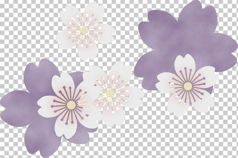 Flower Purple Petal Violet Plant PNG, Clipart, Cherry Flower, Flower, Herbaceous Plant, Lilac, Paint Free PNG Download