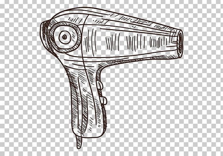 Barber Drawing Hair Dryers Sketch PNG, Clipart, Angle, Barber, Black And White, Cabelo, Cosmetologist Free PNG Download