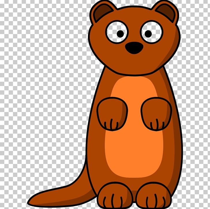 Stoat Ferret Cartoon Least Weasel PNG, Clipart, Animal, Animals, Artwork, Bear, Carnivoran Free PNG Download