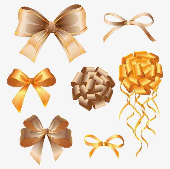 Golden Bow PNG, Clipart, Bow, Bow Clipart, Colored, Colored Ribbon, Decoration Free PNG Download